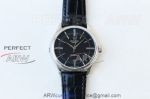 Perfect Replica Swiss Grade Rolex Cellini Black Face Stainless Steel Bezel 39mm Men's Watch